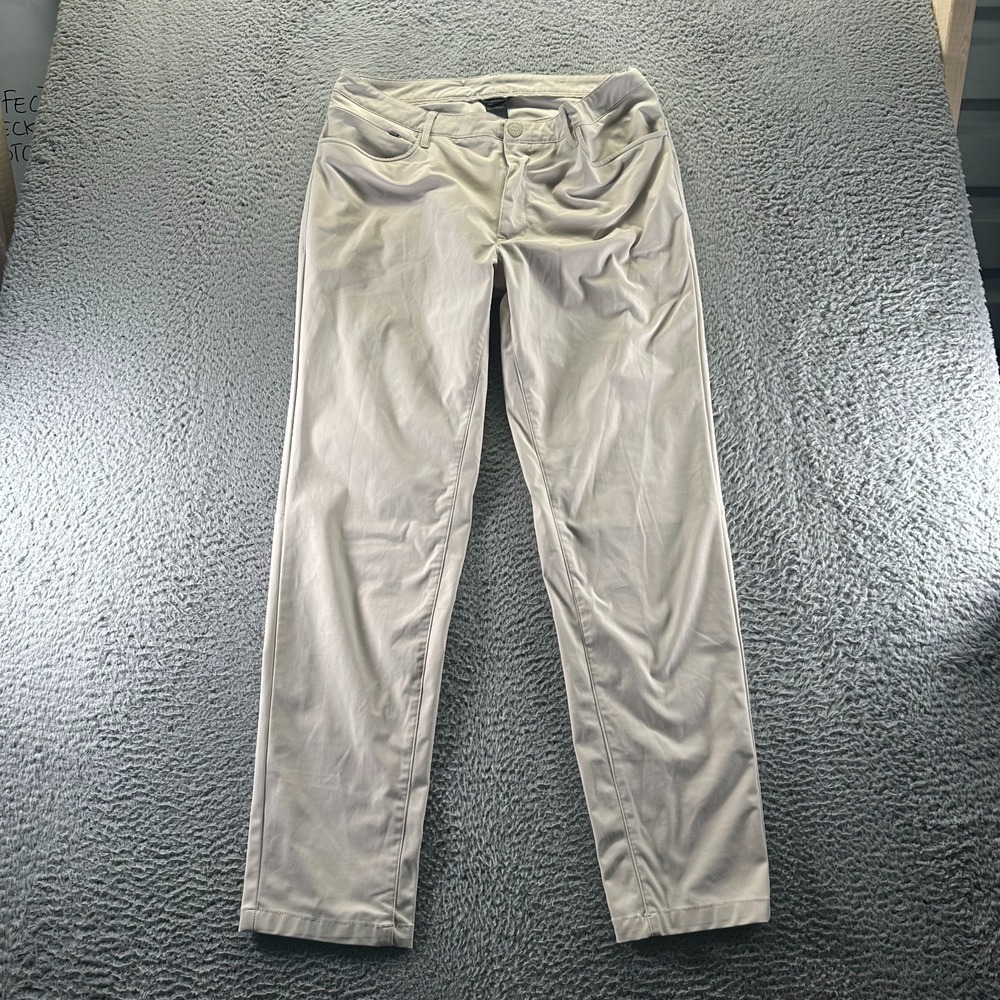 All In Motion Pant Mens 34x32 Beige Golf Performance Straight Leg Hiking Travel